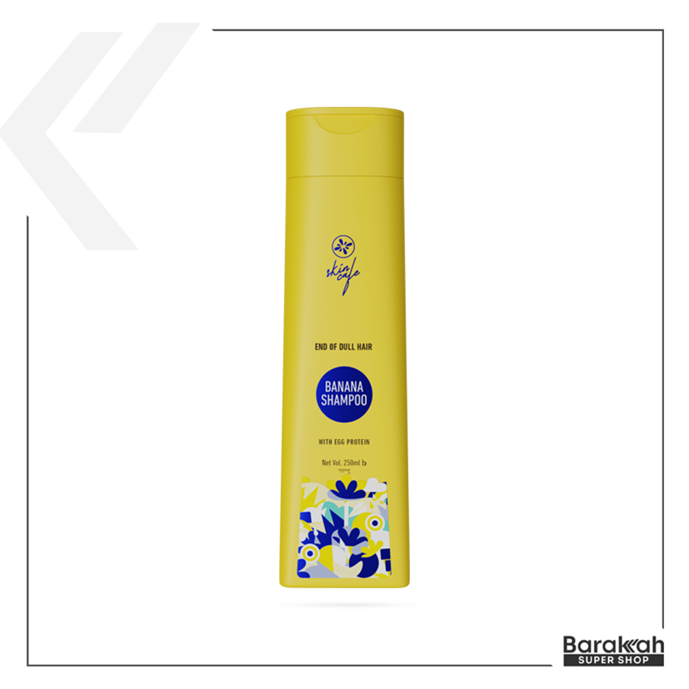 Skin Cafe End of Dull Hair Banana Shampoo with Egg Protein